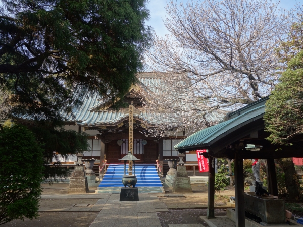 開帳塔婆と本堂